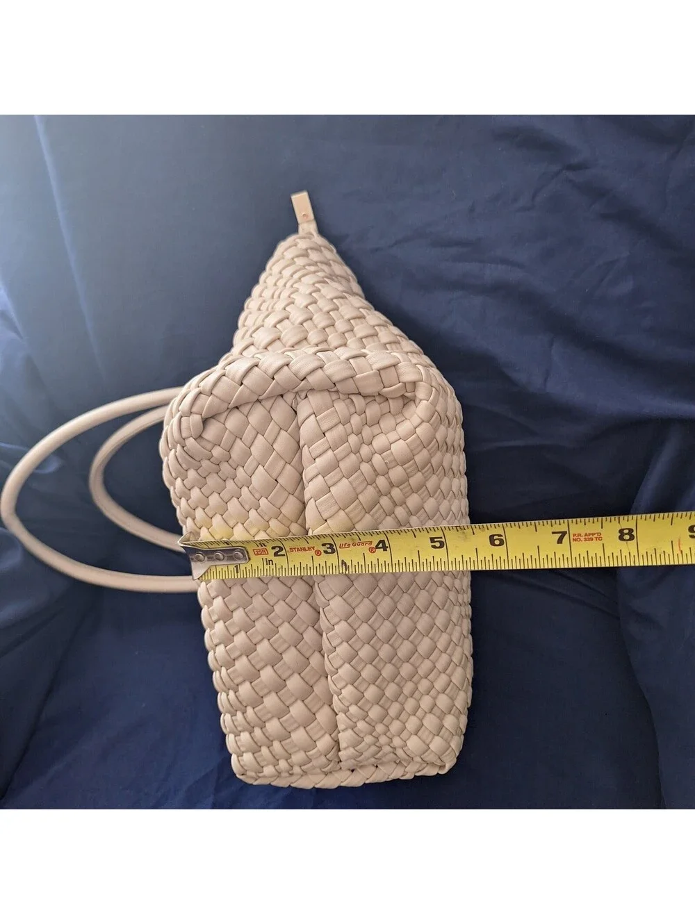 NWT EXPRESSIONS NYC Vegan Small Tote Purse Handbag Beige Taupe